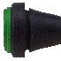 Sivusta näkyvä Venttiili CVV31-NI-KFDI..20 – musta muovihattu, 31 mm, 7 bar.