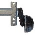 Alko trailer axle Compact braked – angled view showing silver brake drum and black mounting bracket on a white background