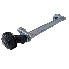 Alko trailer axle Compact braked 1500 kg B1600-3 – side view showing silver brake drum and black rubber suspension.