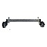 Asse rimorchio Alko Compact frenato 1500 kg – vista frontale con supporto di 1600 mm e attacco ruota 5x112 mm.