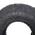 Edestä näkyvä KINGS TIRE V-5501 2.50-4 rengas – musta, 4PR-rakenne ja uramalli.