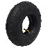 KINGS TIRE V-5501 – 2.50-4 kokoinen musta rengas, mukana sisäkumi, eteenpäin katsova näkymä.