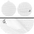 80 speed sticker Italy RA2/DGM – top view showing round shape and hexagonal pattern in white on a plain background