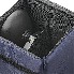 Detail aanzicht van opbergtas voor caravanspiegels – zwart en marineblauw – met zachte stof en ritsluiting.