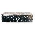 Aluminium drawbar storage box – front view showing diamond plate texture and hinged lid in silver finish.