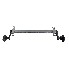 Schlegl 750kg trailer axle MB8 – front view showing silver galvanized finish and 5x112 bolt pattern.