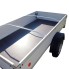 Bovenaanzicht van 2 x aluminium dekzeilbeugels – verstelbaar van 1,0-1,45 m – geschikt voor platte dekzeilen op autotrailers.