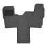 Motorhome cab floor mat – top view showing textured surface and anthracite color with non-slip backing