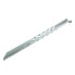 Tent peg – side view showing 40cm length, ribbed surface, and hooked end in galvanized silver finish.