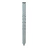 Tent peg 40cm – front view showing ribbed surface and pointed tip in galvanized silver finish