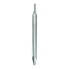 6 x tent peg 25cm metal with hooks – front view showing silver galvanized steel and hooked ends.