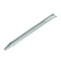 Tent peg – side view showing the 30cm half round shape and pointed tip in galvanized silver finish.