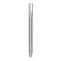 Tent peg – front view showing a 30cm galvanized steel half round design in silver with a pointed tip