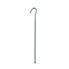 Rock bottom peg – front view of a 23cm triangular metal stake in silver galvanized steel.