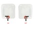 Water canister foldable 10L with tap – front view showcasing clear body and red tap with ON/OFF position.