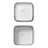 Foldable camping sink – top view showing grey and white colors with a lockable bottom drain feature.