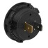 Indbygget digitalt voltmeter 6-30V – sort rund krop med digitalt display og indgangsterminaler.