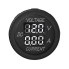 Einbau Volt / Amperemeter 6-30V / 0-10A – Frontansicht mit digitalem Display in Schwarz und Weiß.