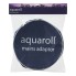 Aquaroll adapter bag – front view showing round shape and zippered closure in navy and white colors.